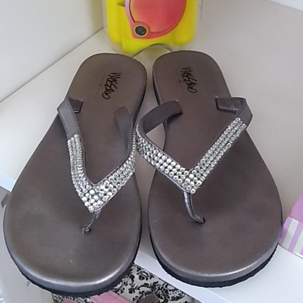 Silver sandals